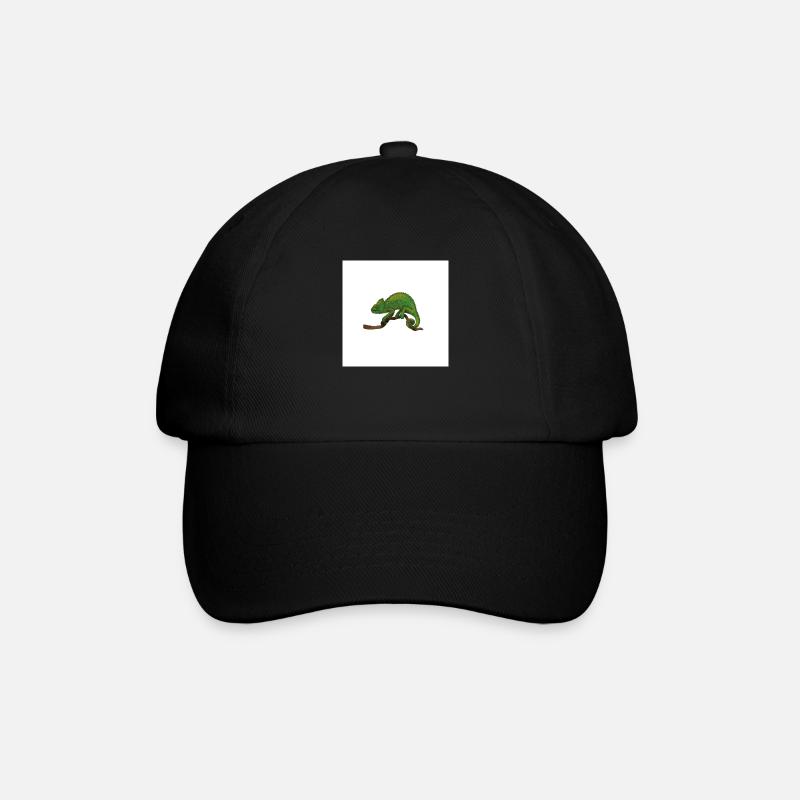 Chamäleon - Baseballkappe - Schwarz/Schwarz