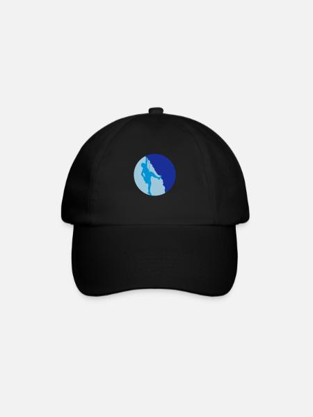 Escalader le sommet Escalade Silhouette - Casquette classique - noir/noir