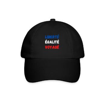 Liberté égalité Voyagé - Casquette classique - noir/noir - Devant
