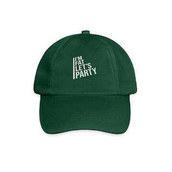 im fat lets party - Baseballkappe - Flaschengrün - Vorne