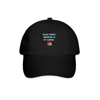 Shopping addict| Black Friday - Baseball Cap - black/black - Front