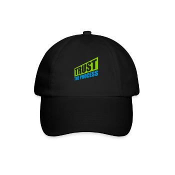trust the process Quote - Baseball Cap - black/black - Front