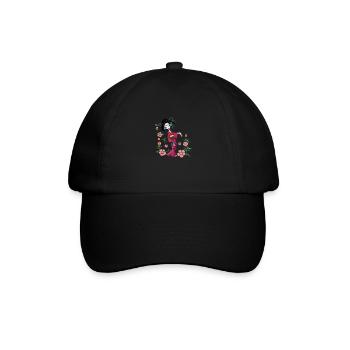 Geisha au printemps - Casquette classique - noir/noir - Devant