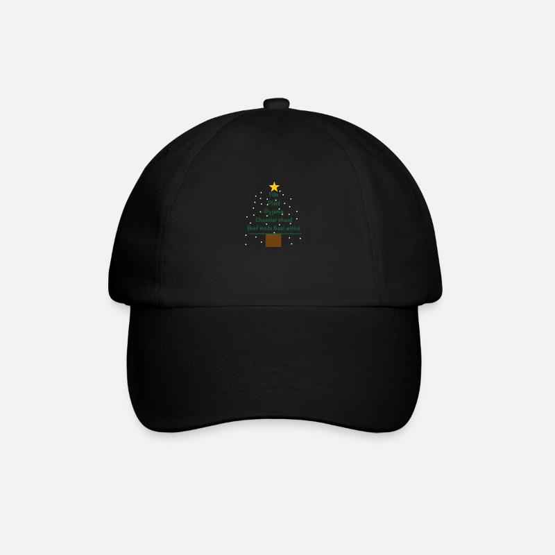 Noel Weihnachten - Baseballkappe - Schwarz/Schwarz
