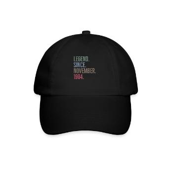 Légende depuis novembre 1984 - Casquette classique - noir/noir - Devant