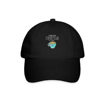 Teapression - Baseball Cap - black/black - Front