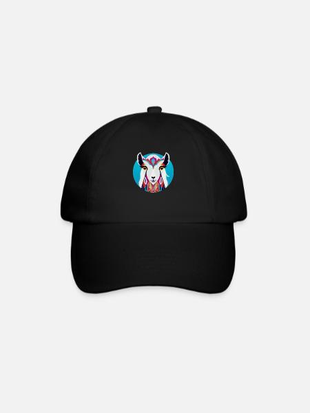 Lama - Baseballkappe - Schwarz/Schwarz