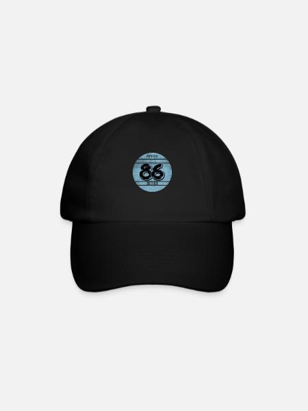 Vignette auto vintage 1986 - Casquette classique - noir/noir