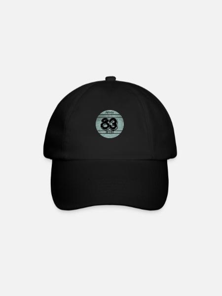 Vignette auto vintage 1983 - Casquette classique - noir/noir