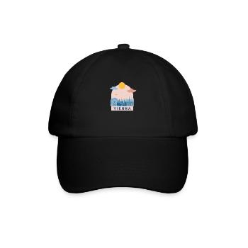 Austria Austria Vienna Vienna Design Europe - Baseball Cap - black/black - Front