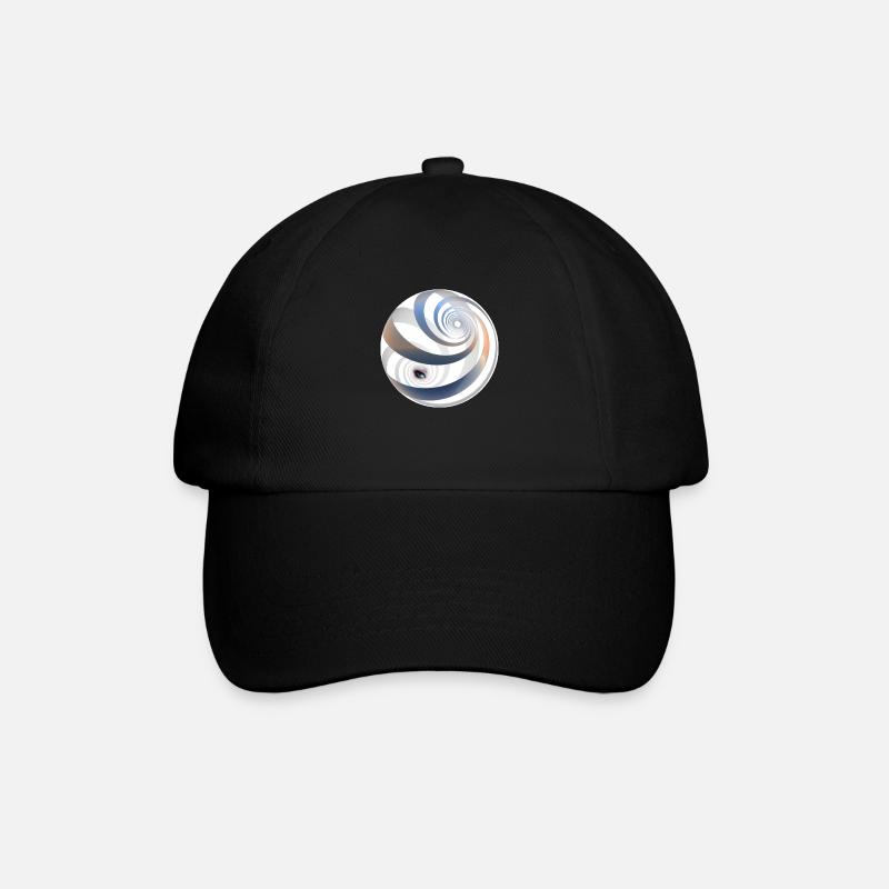 the eye - Baseballkappe - Schwarz/Schwarz