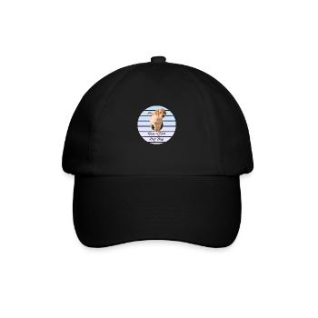 Puppy wishes a good day - Baseball Cap - black/black - Front