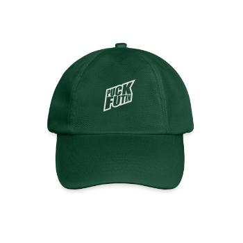 puck futin logo design - Baseball Cap - bottle green - Front