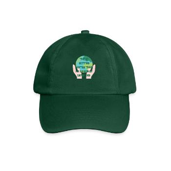 Stop global warming - Baseball Cap - bottle green - Front