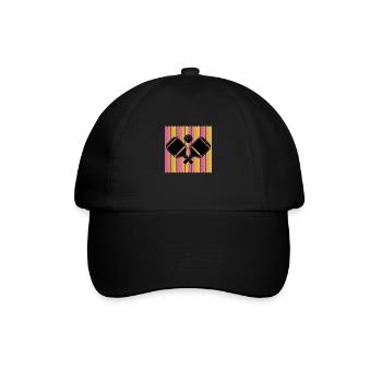 pickleball Retro Pickleball pickleball Vintage - Baseball Cap - black/black - Front