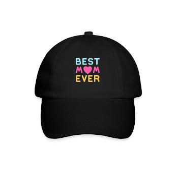 Best mom 24 - Baseballkappe - Schwarz/Schwarz - Vorne