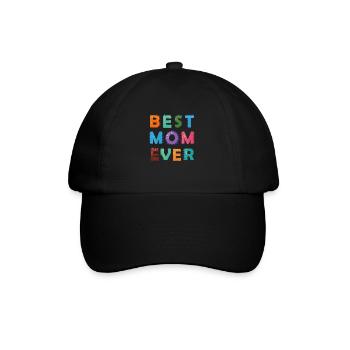 Best mom 19 - Baseballkappe - Schwarz/Schwarz - Vorne