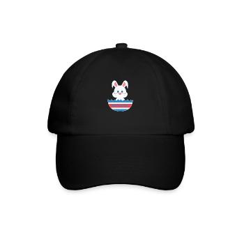 A cute easter rabbit egg - Baseball Cap - black/black - Front