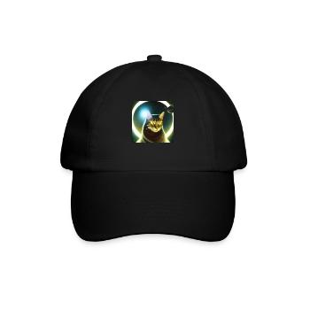The Universe Cat - Baseball Cap - black/black - Front