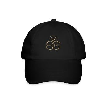 Mariage / Fiançailles - Casquette classique - noir/noir - Devant