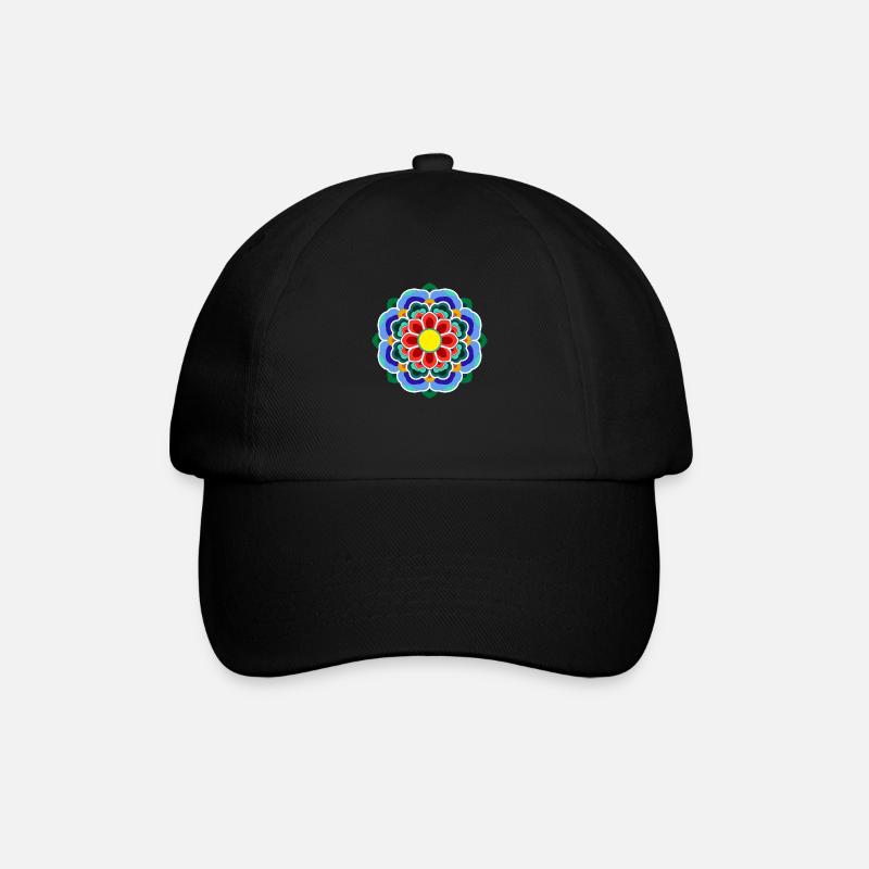 Dancheong 단청 - single (Ver.4) - Baseball Cap - black/black
