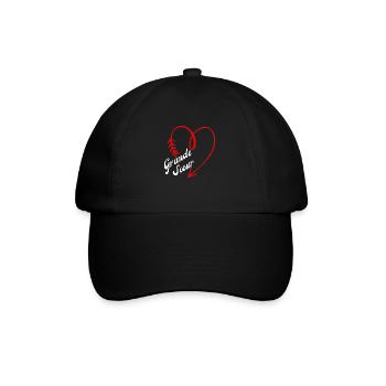 grande sœur cœur - Casquette classique - noir/noir - Devant