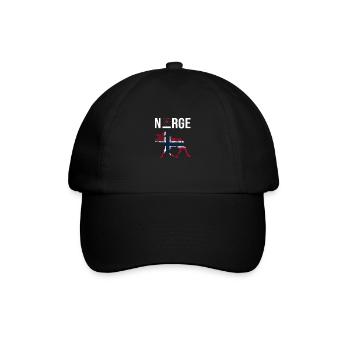 Norge Love - Baseballkappe - Schwarz/Schwarz - Vorne