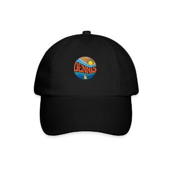 Dennis Shirt Vintage Sunset Dennis Groovy Tie Dye - Baseball Cap - black/black - Front
