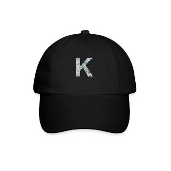 Lettre K en mandala - Casquette classique - noir/noir - Devant