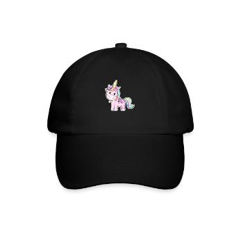 Licorne de cheval mignon - Casquette classique - noir/noir - Devant