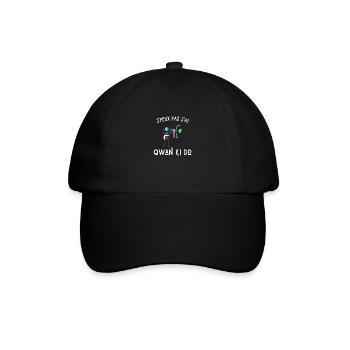 je peux pas j'ai qwan ki do - Casquette classique - noir/noir - Devant