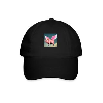 Cochon volant - Casquette classique - noir/noir - Devant