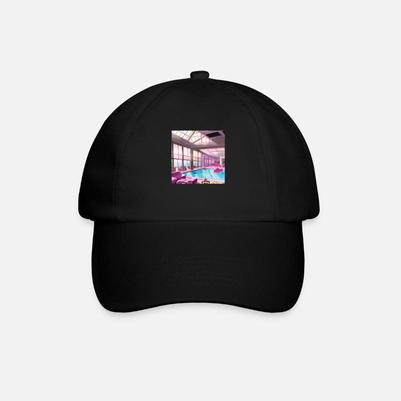 Lounge with pool - Baseball Cap - black/black