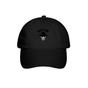 Cowboy Skull Outlaw - Casquette classique - noir/noir - Devant