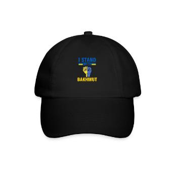 je soutiens bakhmut - Bakhmut, Ukraine - Ukrainian - Casquette classique - noir/noir - Devant