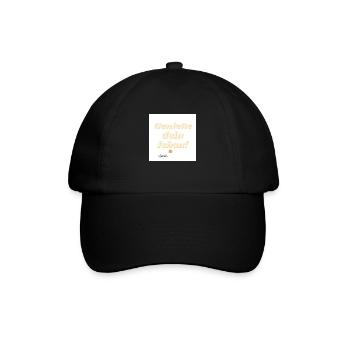 Sayings, Text, Athletes, - Baseball Cap - black/black - Front