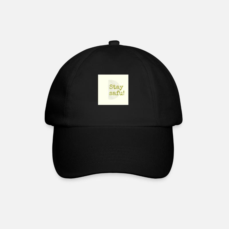 Stay safu - Baseballkappe - Schwarz/Schwarz