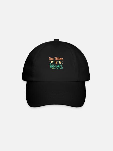 The future is vegan - Baseball Cap - black/black