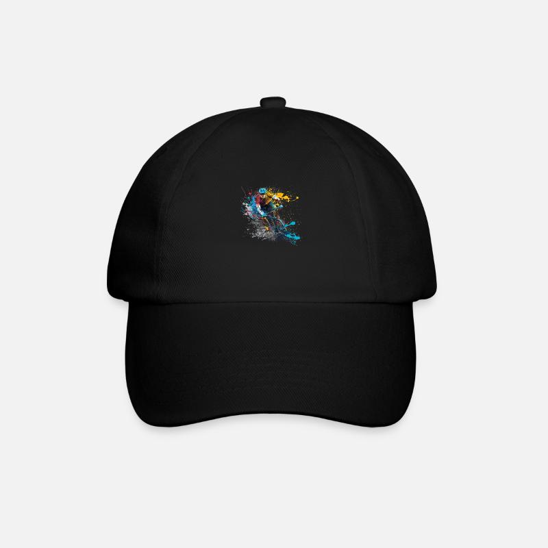 Radfahrer - Baseballkappe - Schwarz/Schwarz