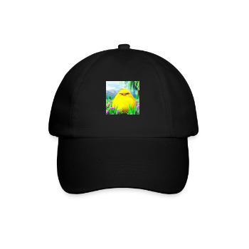 grumpie chick das Originale - Baseballkappe - Schwarz/Schwarz - Vorne