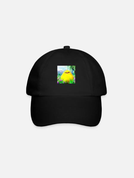 grumpie chick das Originale - Baseballkappe - Schwarz/Schwarz