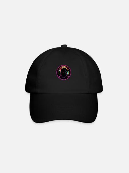 DJ Neon Style hard Music - Baseball Cap - black/black