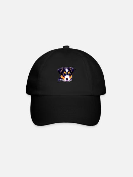 Hundeliebe Hunde Hund Schäferhund Hundehalter - Baseballkappe - Schwarz/Schwarz