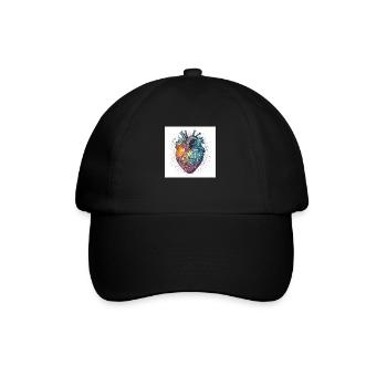 Creative heart for valetnine day - Baseball Cap - black/black - Front