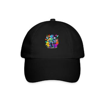 Robot - Baseball Cap - black/black - Front