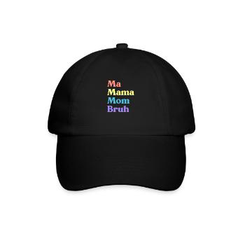 Ma Mama Mama Bruh Drôle de fête des mères (Arc-en-ciel) - Casquette classique - noir/noir - Devant