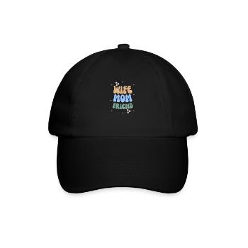 Femme Maman Amie T-shirt de la fête des mères - Casquette classique - noir/noir - Devant