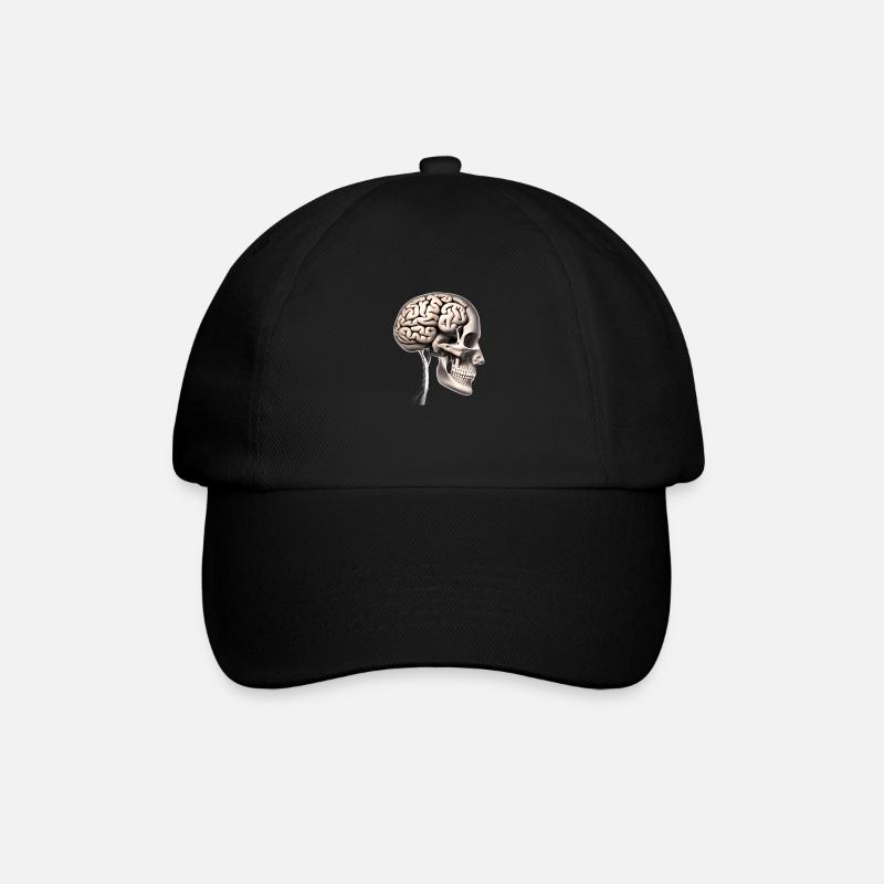 Brain - Baseballkappe - Schwarz/Schwarz