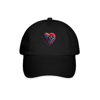 Eine Liebeserklärung muss nicht perfekt sein - Baseballkappe - Schwarz/Schwarz - Vorne