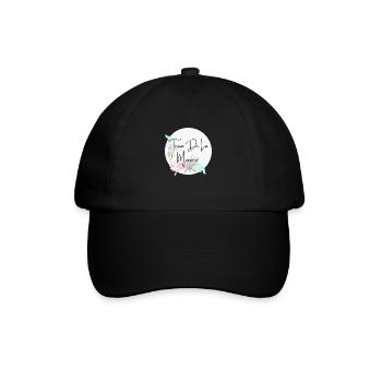 Team de la mariée floral - Casquette classique - noir/noir - Devant